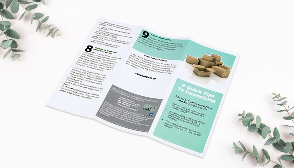 A well-designed printed leaflet