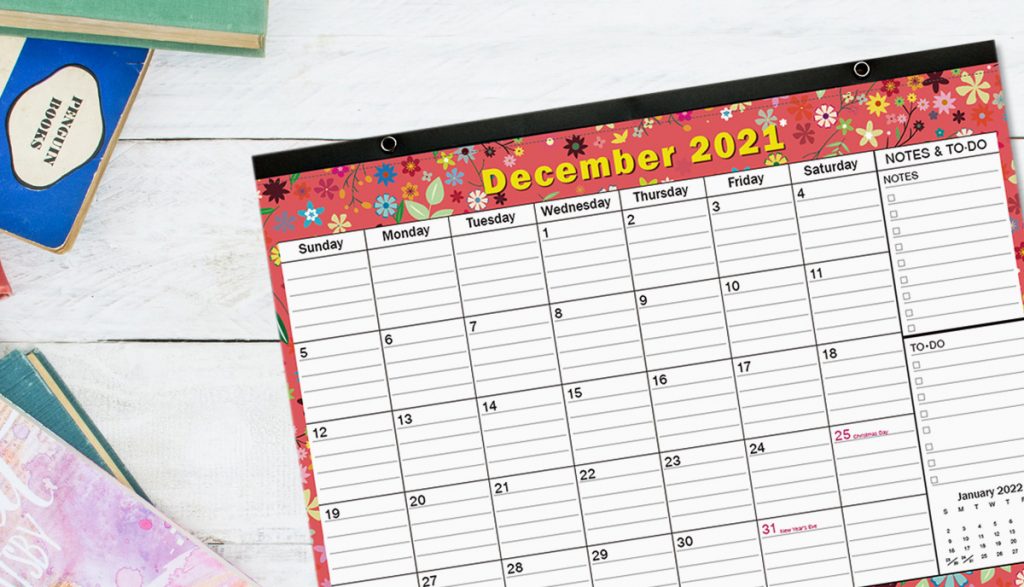 print a desktop calendar
