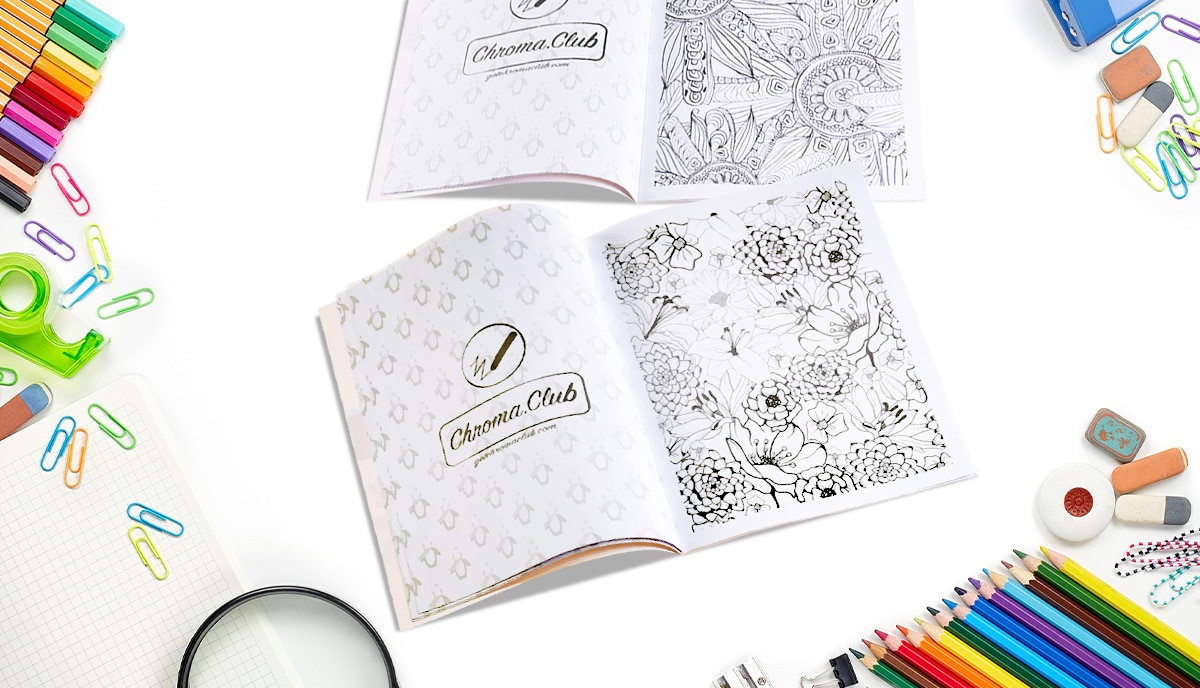 Coloring Book & 6-Color Pencil Set - Personalization Available