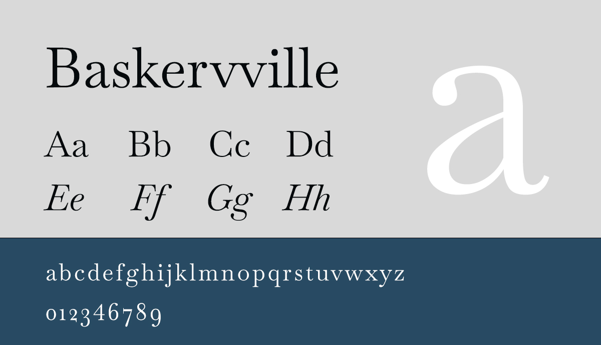 Baskerville font