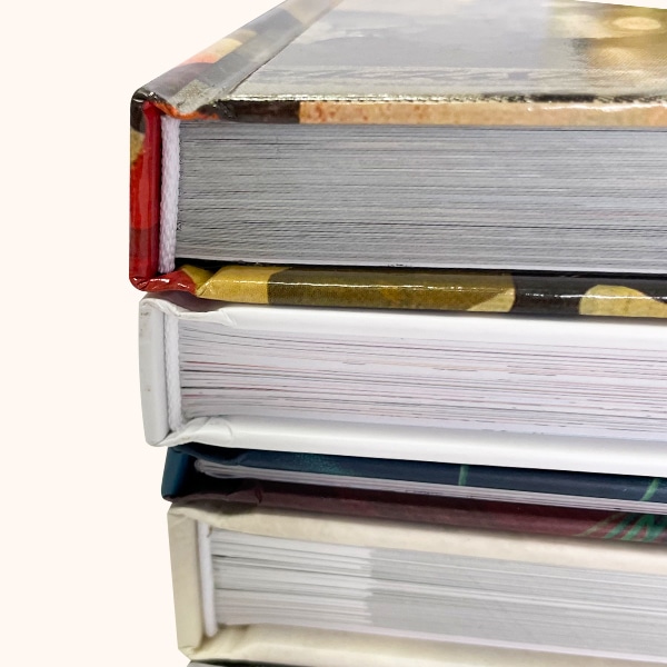 Sewn hardcover books