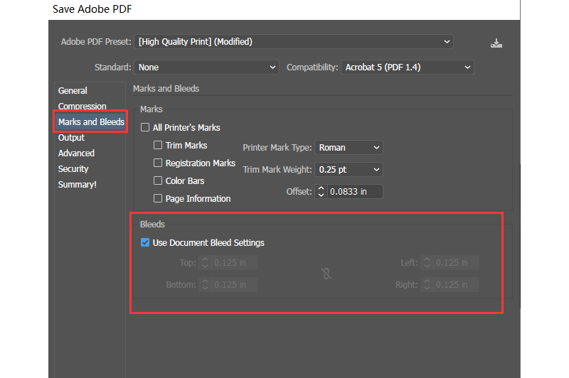 Finalize and save pdf