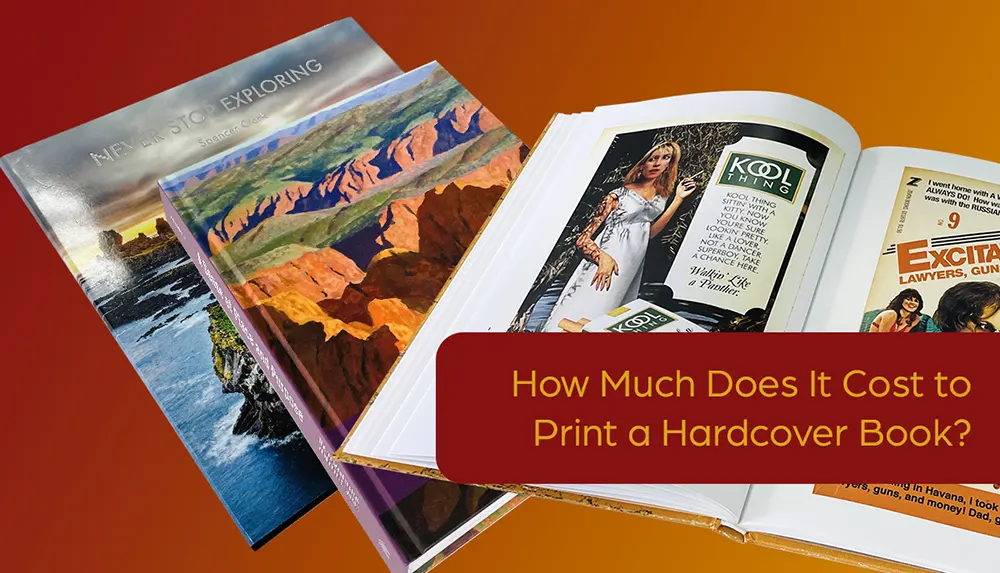 How much does it cost to print a hardcover book?