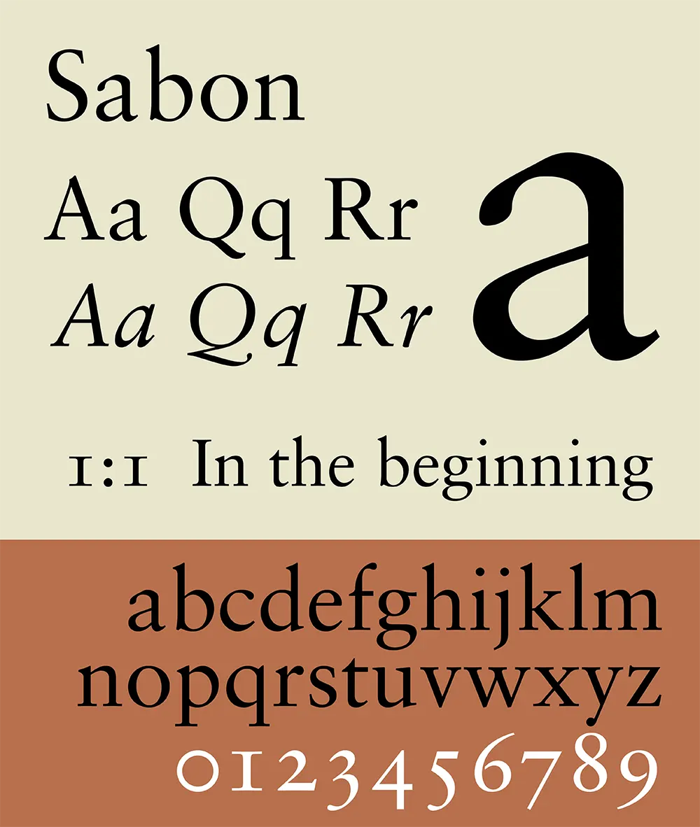 Sabon font