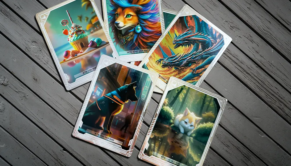 custom trading game cards
