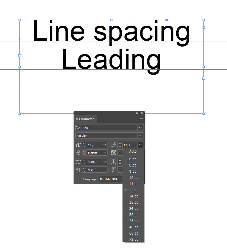 Line spacing