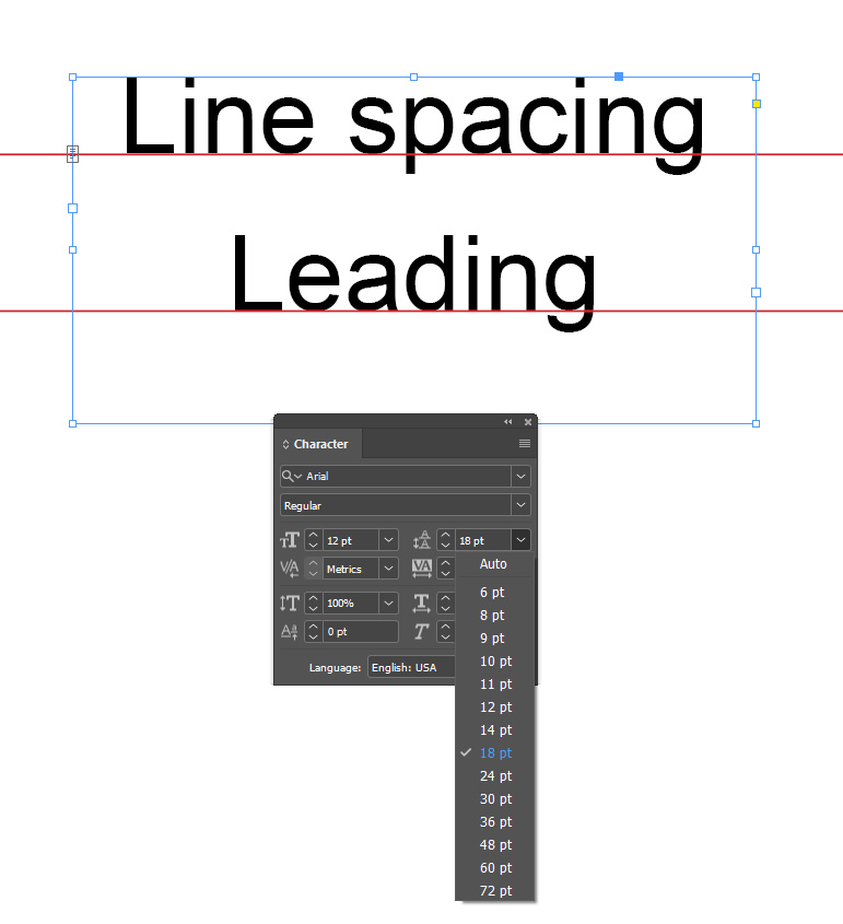 Line spacing