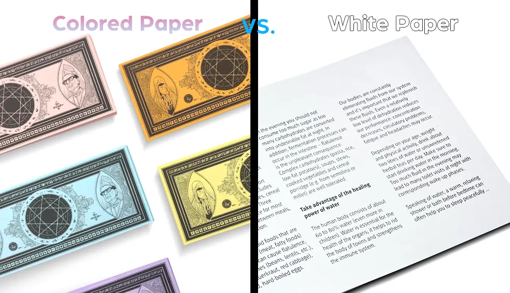 How to choose colored or white paper for print