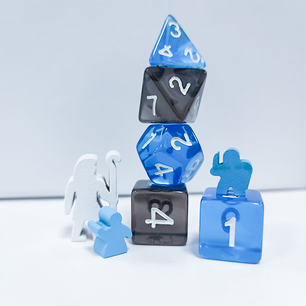 Board Game Dice and Pieces