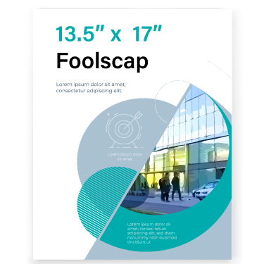 Foolscap Size 13.5 x 17 inches