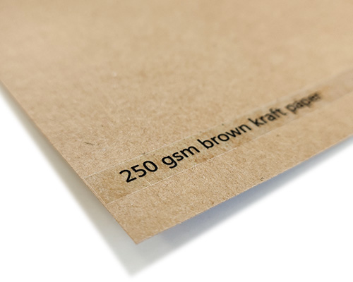 250 gsm brown kraft paper
