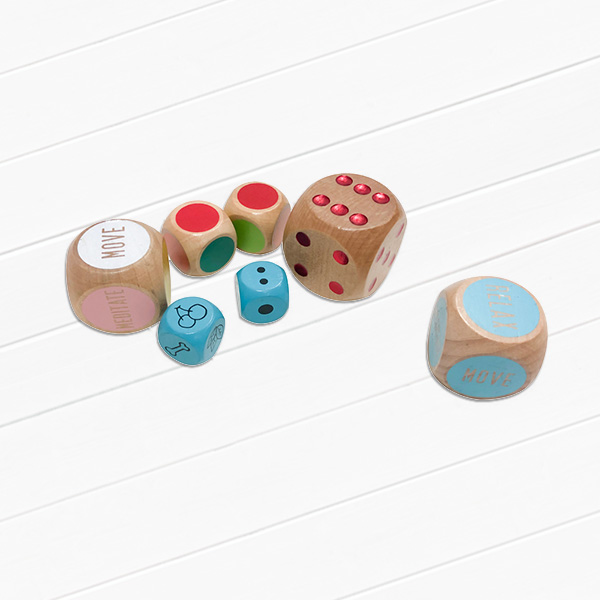 Custom Mini Wooden Cube Board Game Pieces for Kids Toy - China Dice and  Custom Dice price