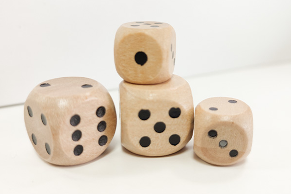 custom wooden dice