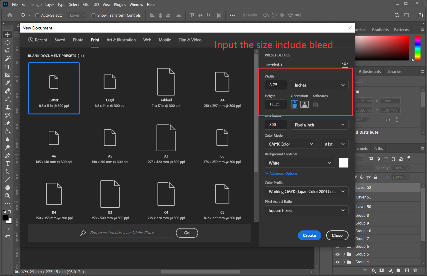 Add Bleed in Adobe Photoshop