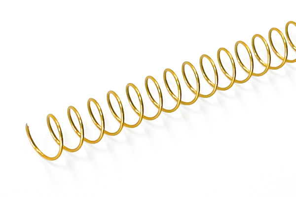 sprial single coil gold
