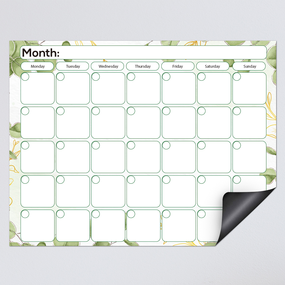 custom magnetic calendars for refrigerator