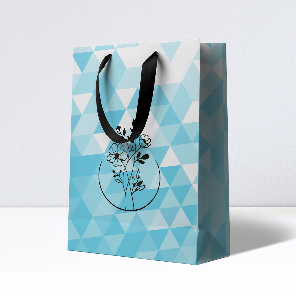 Diwali Paper Bags with Custom Print 8x4x10 Inchces - Eco Bags India