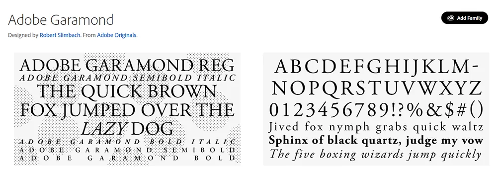 Adobe Garamond Pro