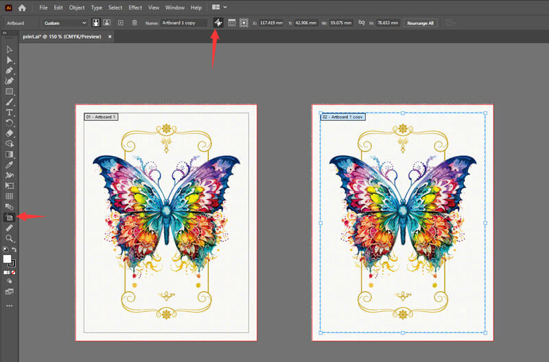 Preparing artwork for holographic paper printing 2