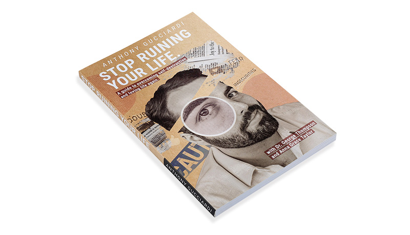 Mixed media collages book cover