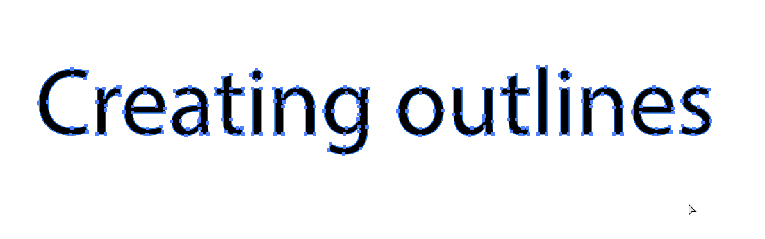 Creating outlines