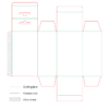Straight Tuck End with Hang Tab Box dieline