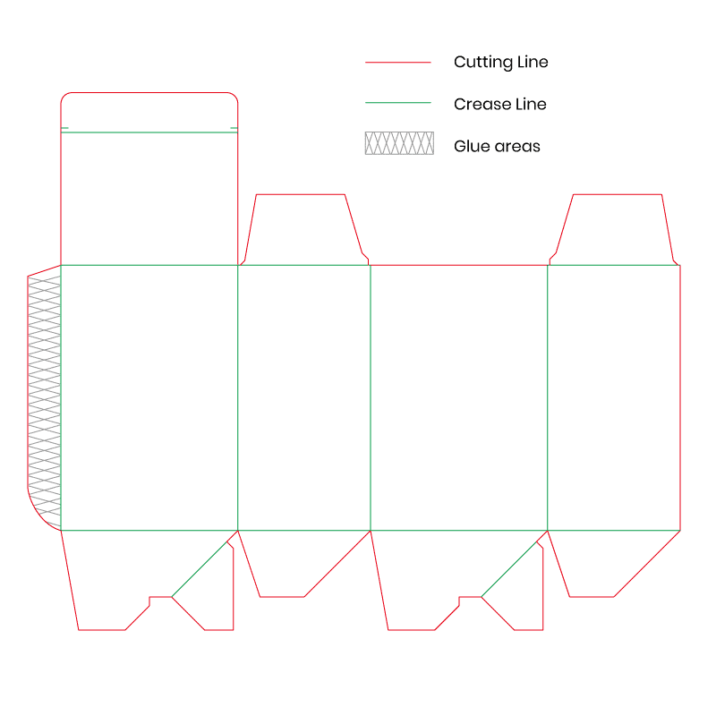 Tuck Top Auto Bottom Box dieline