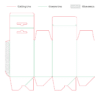Tuck Top Auto Bottom Box with Hang Tab Box dieline