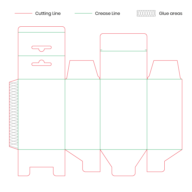 Tuck-Top-Snap-Lock-Bottom-with-Hang-Tab-Box-dieline