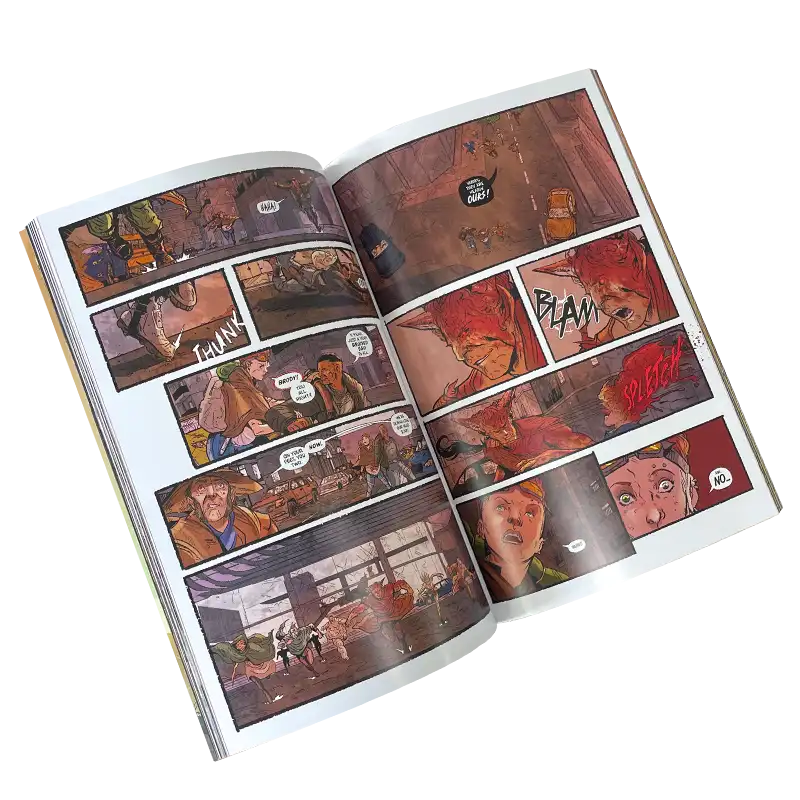 Full-color Paperback Comic Books Printing