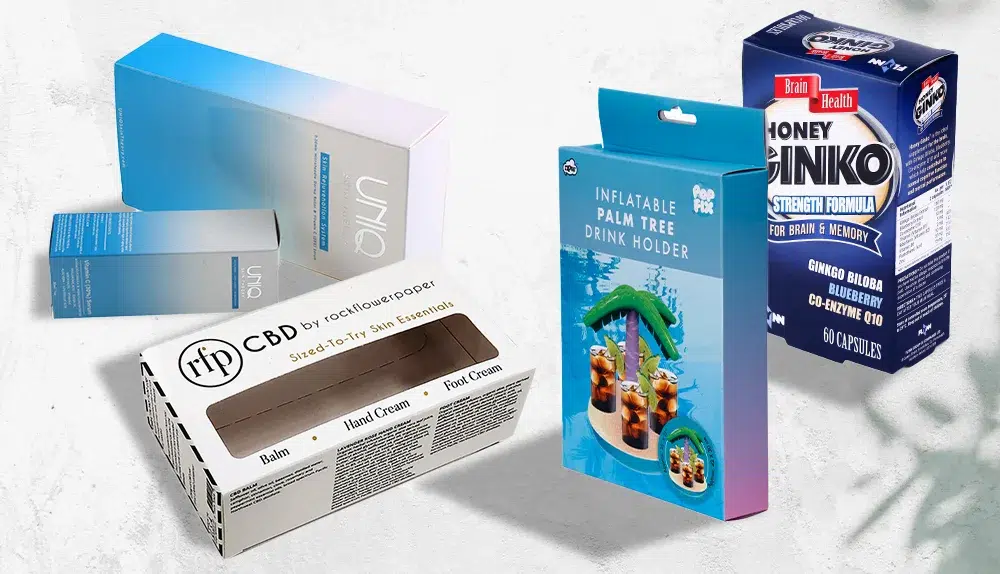 Folding carton boxes