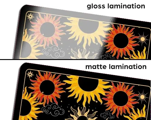 gloss and matte lamination