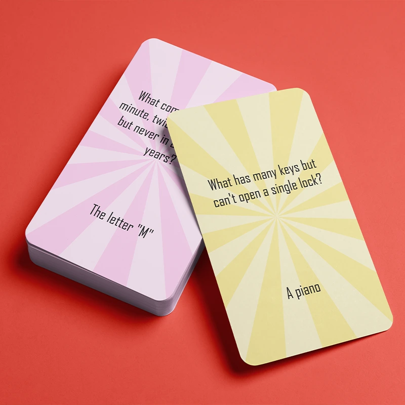 Custom Trivia Card Decks