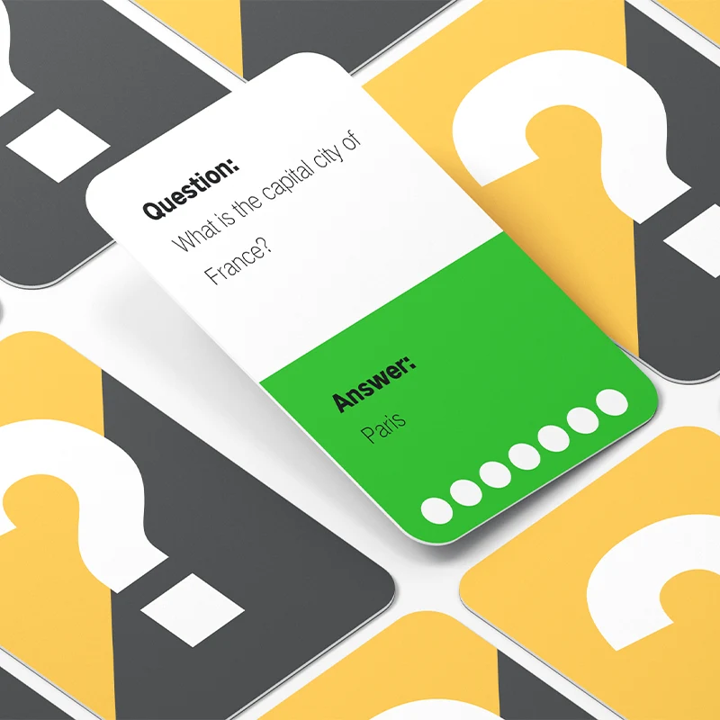Custom Trivia Card Game