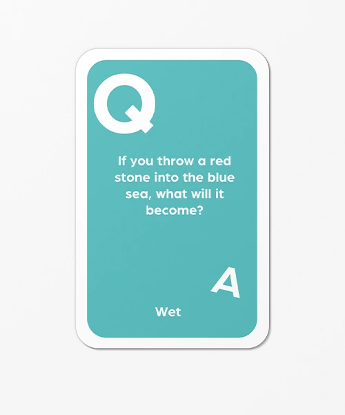 Family Trivia Card Game