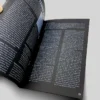 custom black paper books with white ink