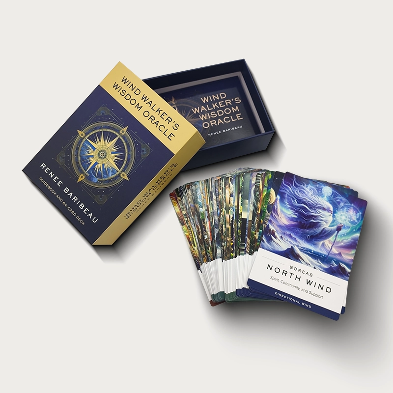 custom card deck with Telescope Rigid Box and booklet