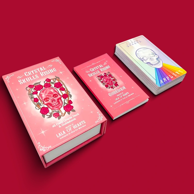 custom card deck with booklet and rigid box