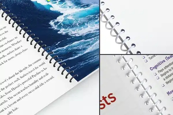 spiral binding detail