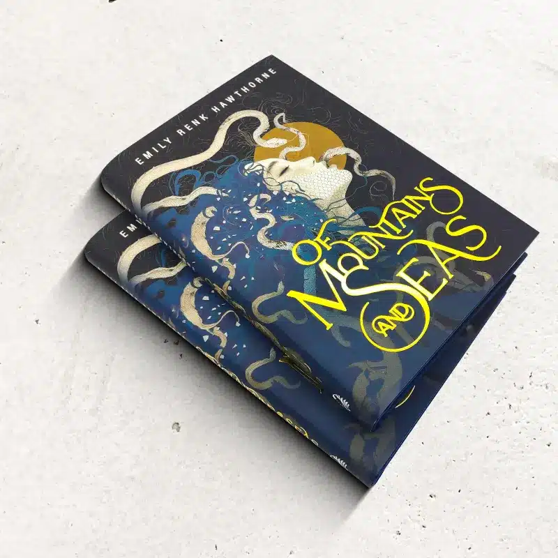 Custom hardcover book cover design with foil stamping