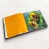 Open square hardcover oil painting-style art book