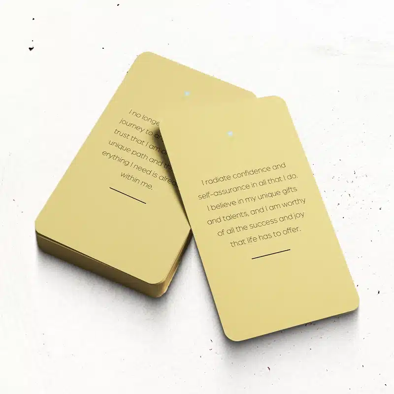 custom affirmation cards printing