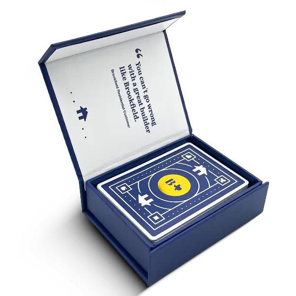 Magnetic closure rigid card box