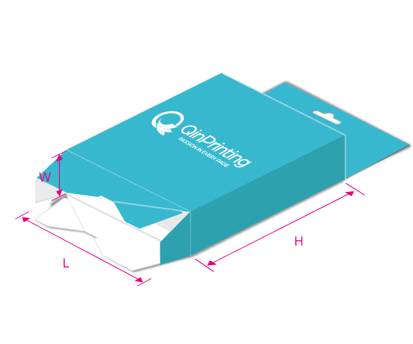 Tuck Top Auto Bottom Box with Hang Tab Box