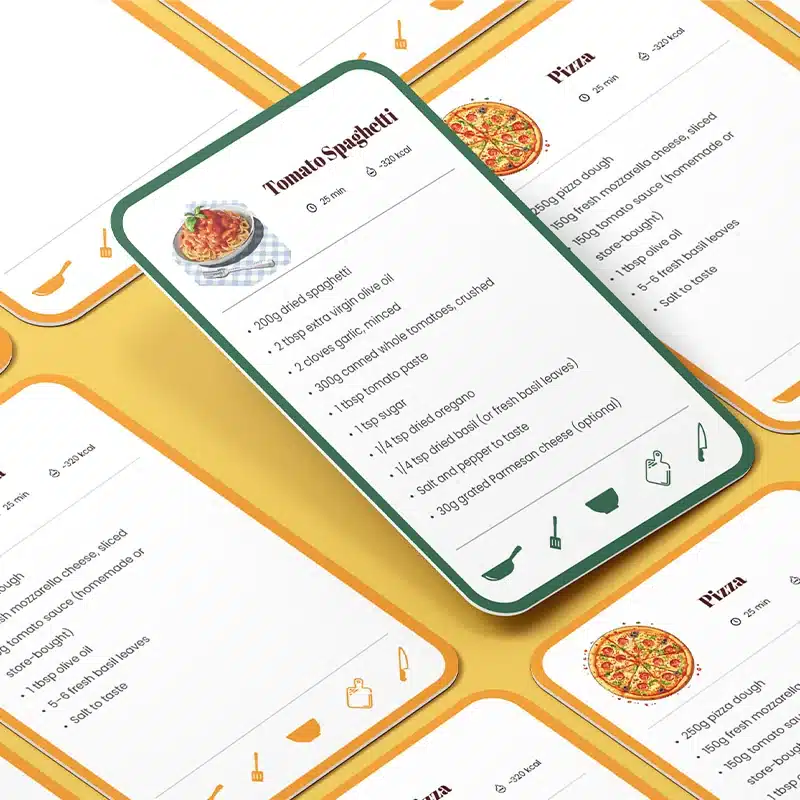 cooking card deck printing