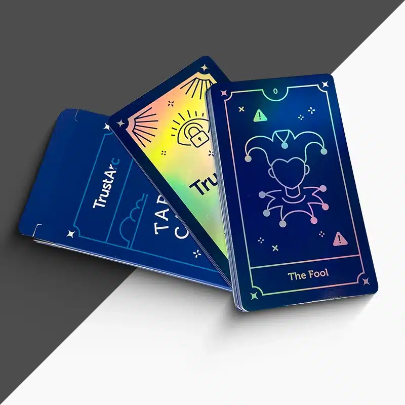 custom holographic tarot cards