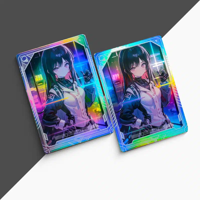 custom holographic trading cards