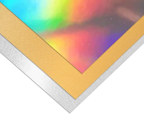 Metallic cardstock