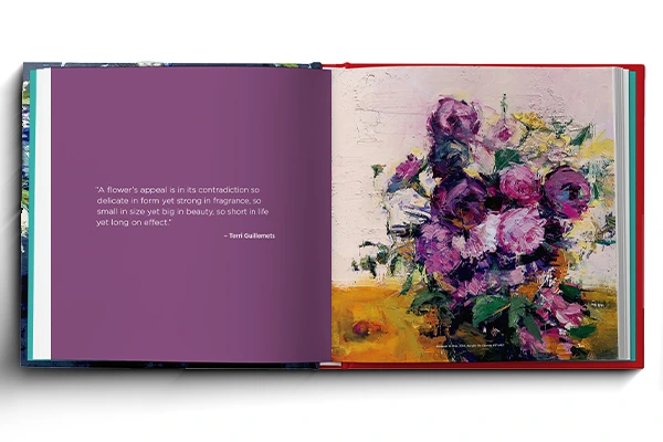 hardcover books opened