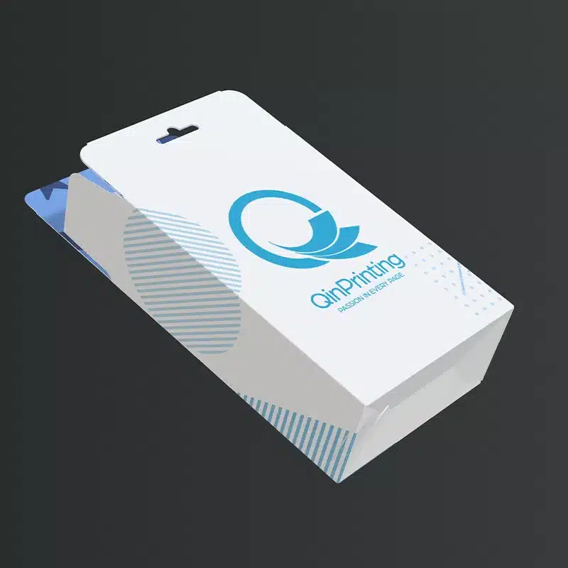 Custom Tuck Top Auto Bottom Box with Hang Tab Box